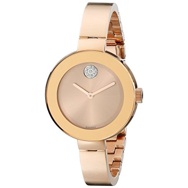Movado Bold Rose Dial Rose Gold Ion-plated woman Watch