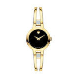 Movado Amorosa Black Dial woman Watch - Gold Black Dial