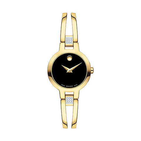 Movado Amorosa Black Dial woman Watch - Gold Black Dial