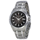 Bulova men Dress Grey and Black Dial Stainless Steel Watch