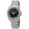 Bulova men Chronograph Crystal Black Dial Watch Swarovski Crystal