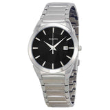 Bulova men Classic Black Dial Stainless Steel Watch