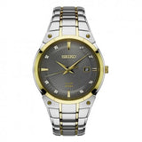 Seiko men Core Grey Dial Two-tone Watch