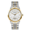 Bulova men Two-Tone Watch with Silver-Tone Dial - 98B214