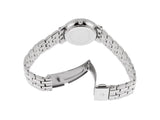 Bulova woman Crystal Silver-Tone Stainless Steel Mother Of Pearl Dial Watch - 98X111