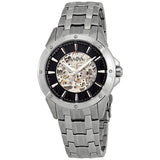 Bulova men Automatic Watch with Skeleton Dial