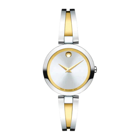 Movado Aleena Gold/Silver Dial woman Watch