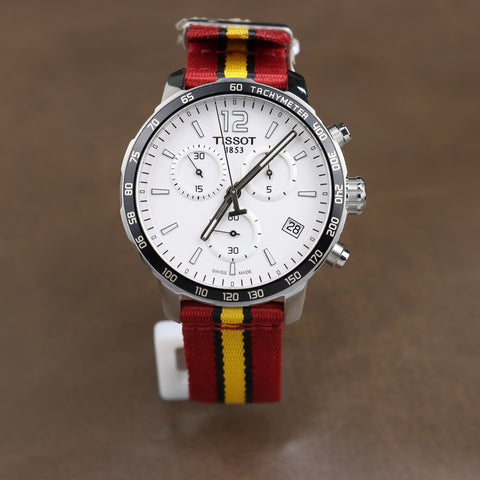 Tissot Quickster NBA Miami Heat Edition - Red, Black and Yellow Fabric Strap - T095.417.17.037.08