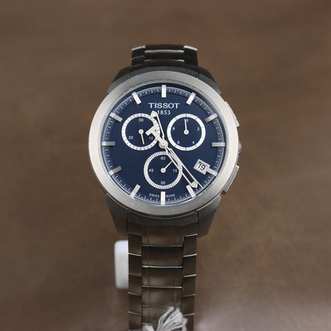 Tissot Quartz Titanium Black Dial Chronograph Watch - T069.417.44.041.00