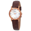 Bulova woman Diamond Gallery Analog Display Japanese Quartz Brown Watch 97P105