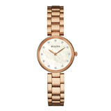 Bulova Diamond White Mother of Pearl Dial Rose Gold Watch Bracelet