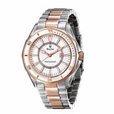 Bulova woman Winter Park Two tone Bracelet Silver and Rose Gold Watch