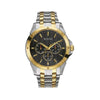 Bulova men Classic Two-Tone Watch with Black Dial - 98C120
