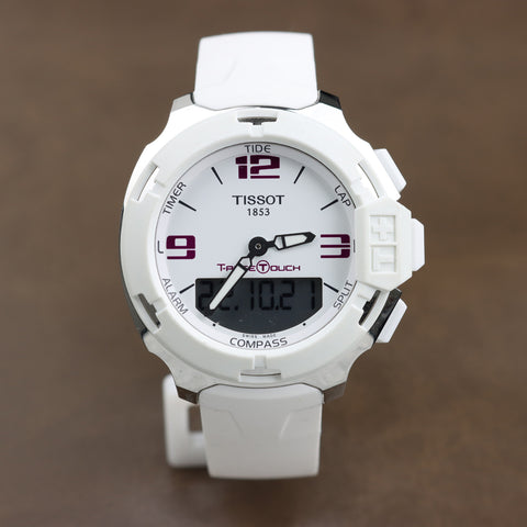 Tissot T-Race White Dial White Rubber Strap - T081.420.17.017.00
