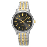 Seiko woman Two-tone Watch with grey dial