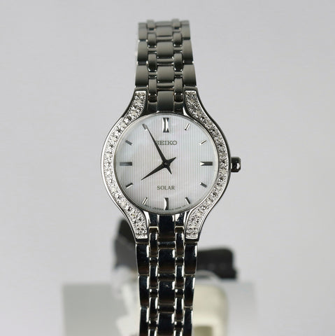 Seiko woman Core Solar Mother of Pearl Dial Diamond Accent - SUP333