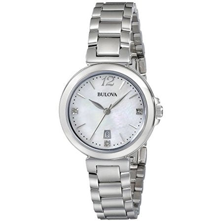 Bulova Diamond Gallery Analog Display Mother of Pearl Dial Quartz woman Watch