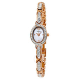 Bulova woman Crystal Accent Rose Gold-Tone Stainless Steel Bracelet Watch