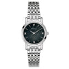 Bulova woman  Diamond Accent Watch with Black Mother-of-Pearl Dial