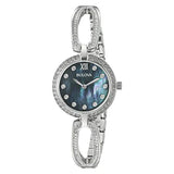 Bulova woman 26mm Black Mother of Pearl Dial Swarovski Crystal Watch