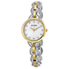 Bulova woman Two-Tone Facets Watch with Mother of Pearl Dial 98L206