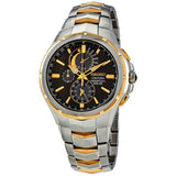 Seiko men Coutura Solar Perpetual Calendar Chronograph Watch with Grey Dial 