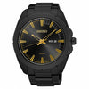 Seiko men Recraft Solar Black Watch with Black Dial - SNE417