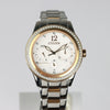 Citizen Silhouette Crystal White Dial Woman Watch, Eco-Drive Two-Tone Rose Gold tone - FD2016-51A