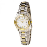 Citizen woman Eco-Drive Diamond Accent Two-Tone Watch with Mother-of-Pearl Dial 