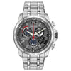 Citizen men Chrono-Time A-T Eco-Drive Grey Dial Stainless Steel Watch