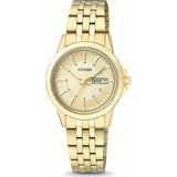 Citizen woman Quartz Watch with Black Dial Analogue Display Quartz Stainless Steel 