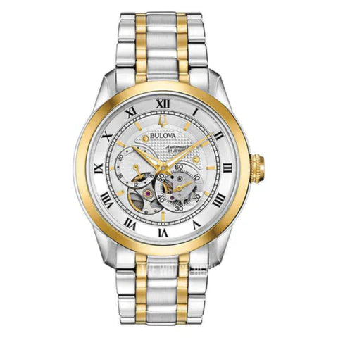 Bulova men BVA Automatic Two tone Stainless Steel Watch