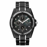 Bulova men Marine Star Diamond Accent Two-Tone Watch with Black Mother-of-Pearl Dial