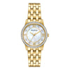Bulova woman Exclusive Crystal Accent Gold-Tone Watch and Bangle Boxed Set