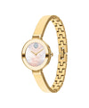 Movado woman' Bold Crystal Gold-Tone Bangle Watch with Transparent Mother-of Pearl Dial - 3600627