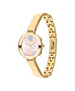 Movado woman' Bold Crystal Gold-Tone Bangle Watch with Transparent Mother-of Pearl Dial - 3600627