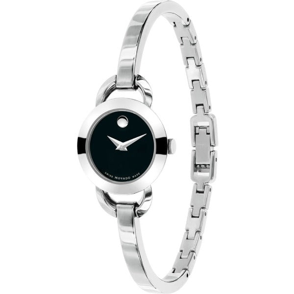 Movado woman' Rondiro Bangle Watch with Black Museum Dial - 606796 - Pre-Owned