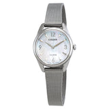 Citizen woman' Drive from Citizen Eco-Drive® LTR Mesh Watch with Mother-of-Pearl Dial