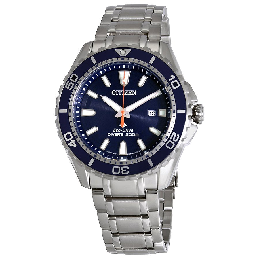 Citizen men Promaster Diver Eco-Drive Blue Dial Watch |