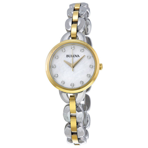 Mother of Pearl Dial Two-tone woman Watch