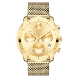 Movado Bold Chronograph Gold Dial men