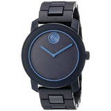 Movado Bold Navy Blue Dial Polyurethane Unisex Quartz Watch
