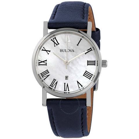 Bulova American Clipper White Mother-of-Pearl Dial Watch