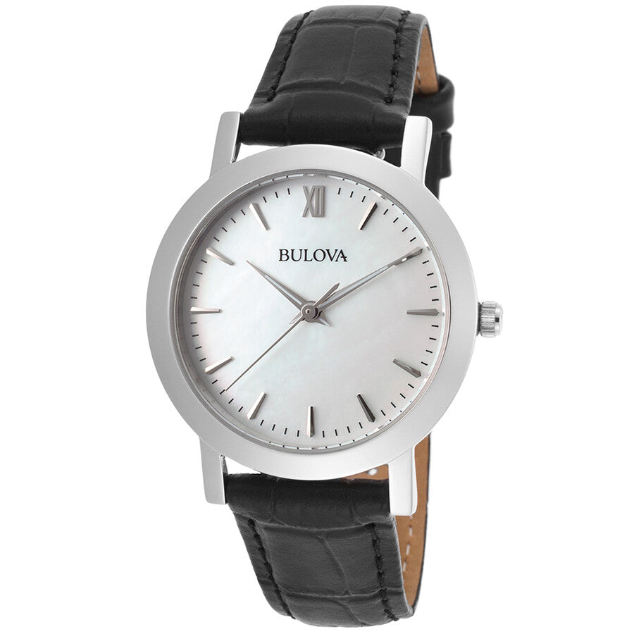 woman' Bulova Interchangeable Strap Watch Set with Mother-of-Pearl Dial