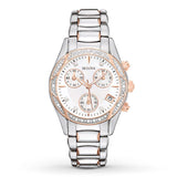 Bulova woman Two-Tone Bulova Diamond Chronograph Watch
