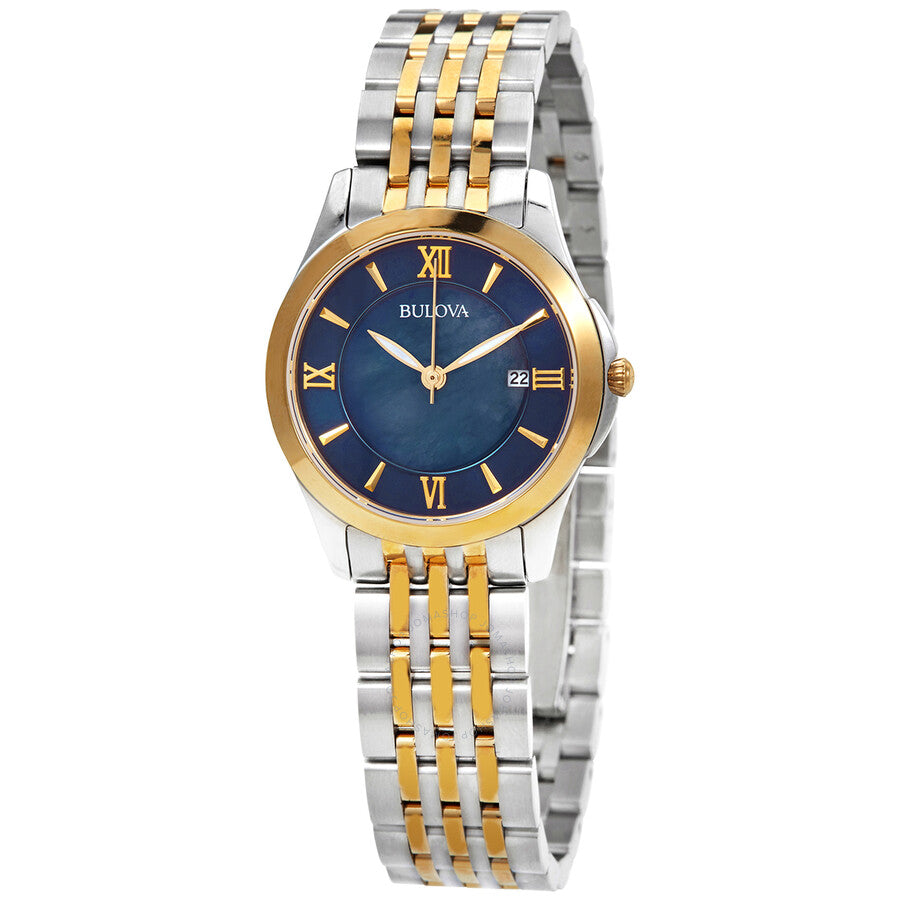 Bulova Classics Quartz Blue Mother of Pearl Dial woman Watch
