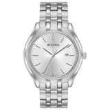 Bulova men  Stainless Silver Dial Bracelet Watch