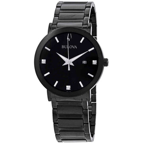 Bulova Modern Diamond Black Dial men Watch