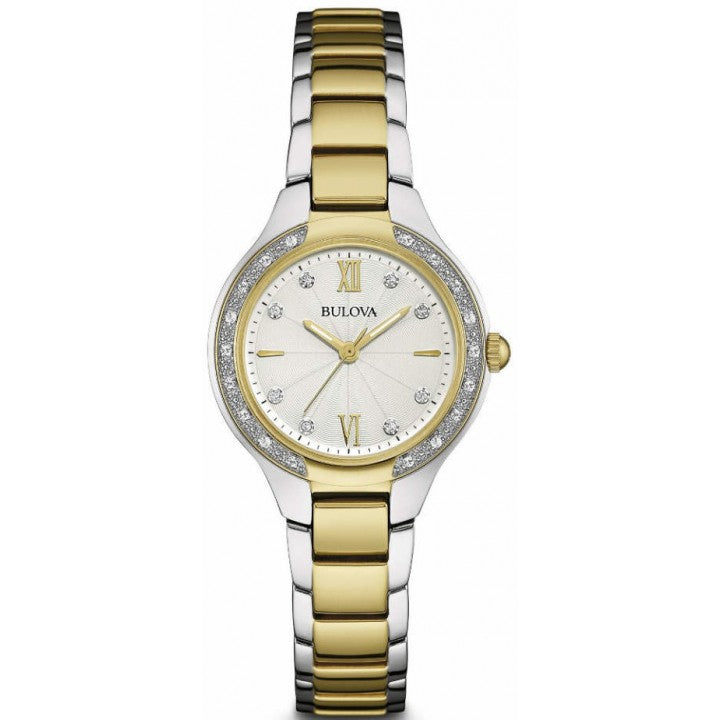 Maiden Lane Silver Dial Diamond woman Watch 98R221