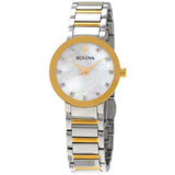 Mother of Pearl Crystal Dial Two-tone woman Watch